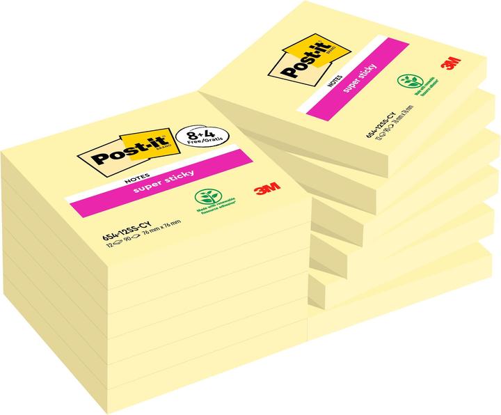 Image du produit Post-it Super Sticky (76 x 76 mm)