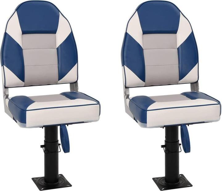 Immagine prodotto vidaXL Sedile da barca con piedistallo Sedia da barca Sedia di guida Sedile di guida girevole a 360° 2