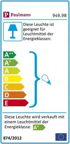 Label énergétique Paulmann URail Arido II (GU10, 560 lm)