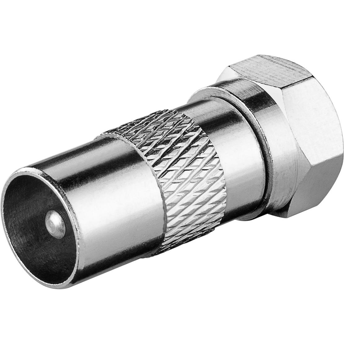 Thumbnail - Goobay Antennenadapter (Stecker und Verbinder), SAT Zubehör, Silber
