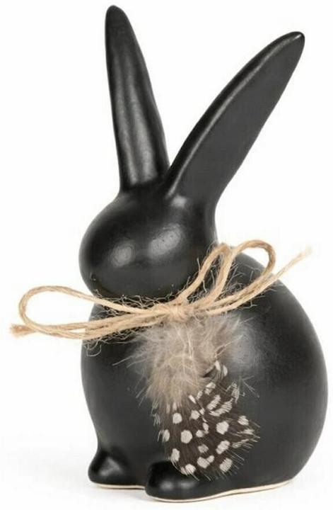 Chalet Aufsteller Hase Tinte S 8 x 6 x 12 cm, Schwarz (1x)