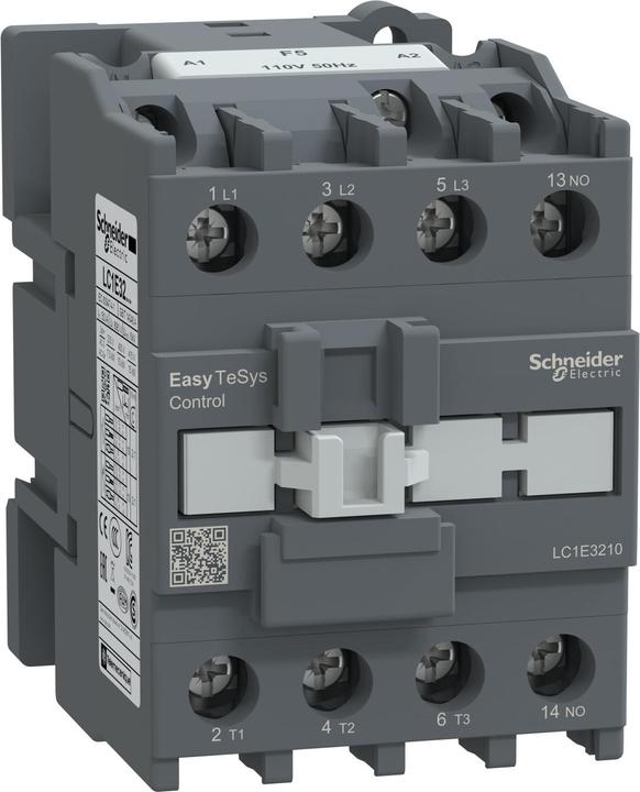 Actual product image Schneider Easy TeSys contactor 3P 32A 1NO 110V AC 50HZ LC1E3210F5