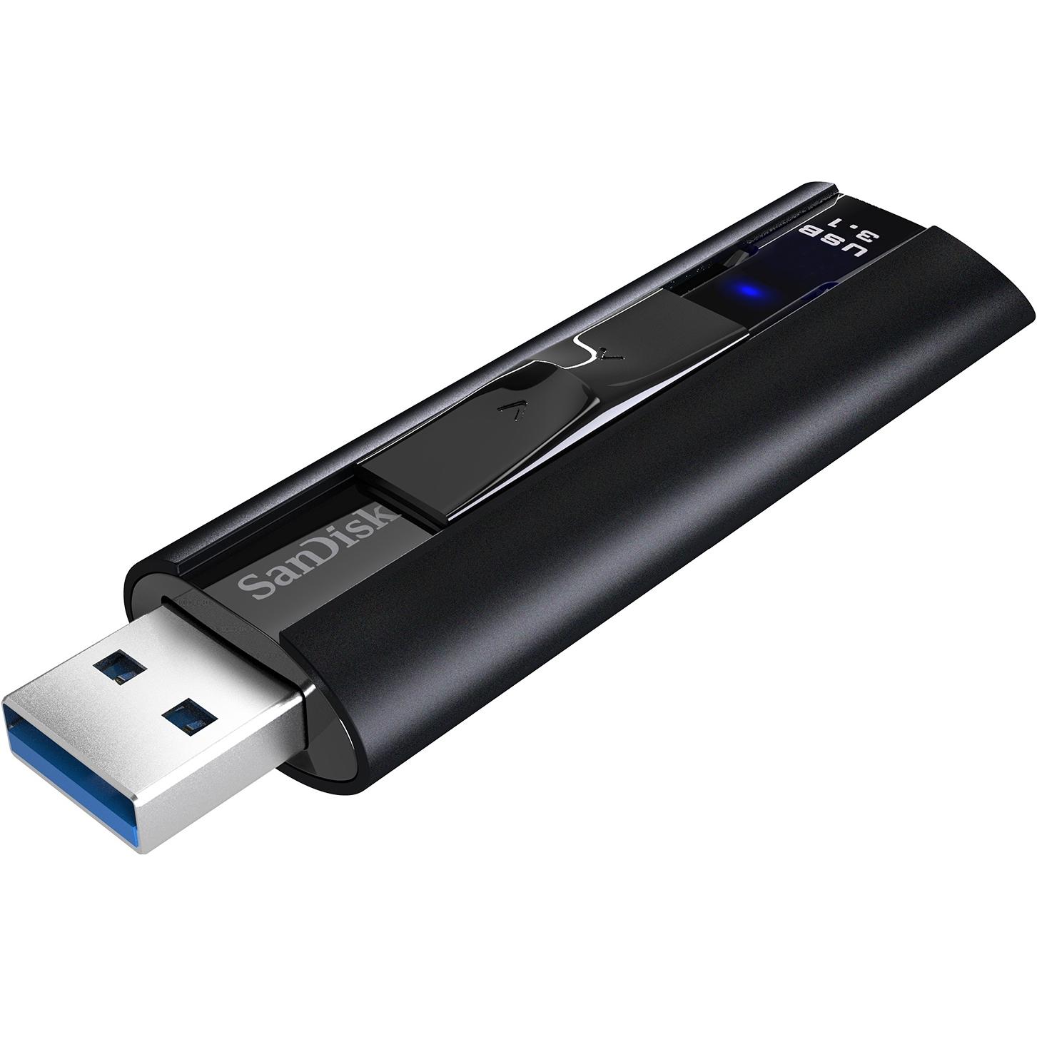 SanDisk Extreme PRO (128 GB, USB-A), USB Stick, Schwarz