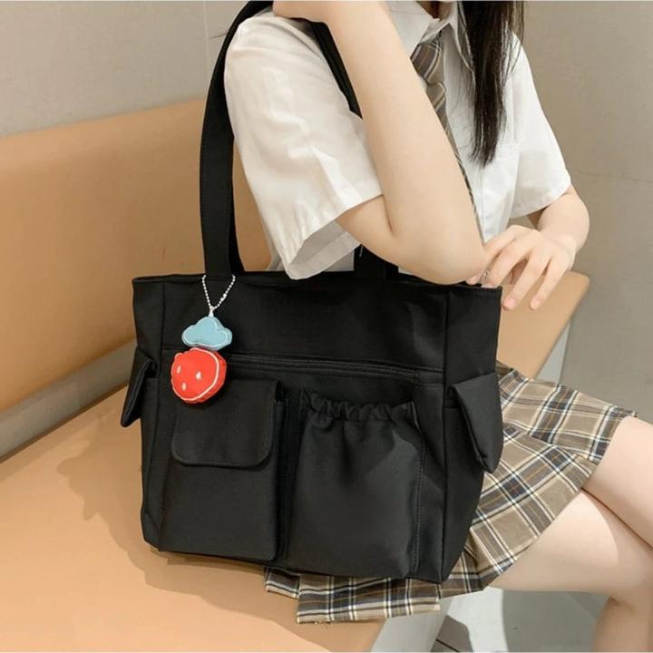 Immagine prodotto Only-Bags.Store Borsa Messenger Borsa Preppy Student Book Bag Borsa a tracolla in nylon Borsetta per pendolari