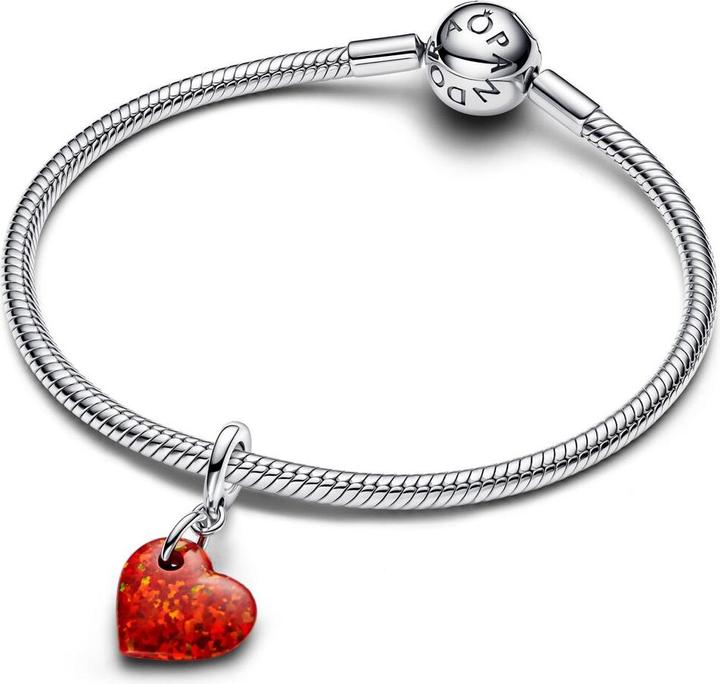 Immagine prodotto Pandora Opalescent Red Heart Dangle Charm (Argento 925)