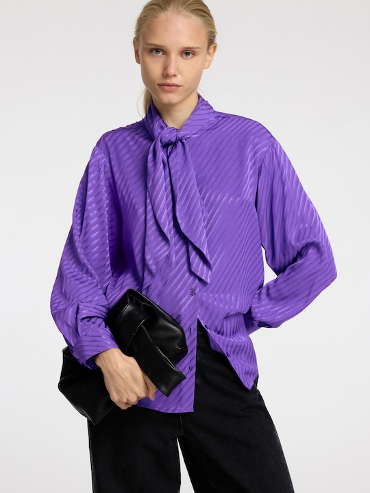 Actual product image Selected Femme Bow satin blouse (34)