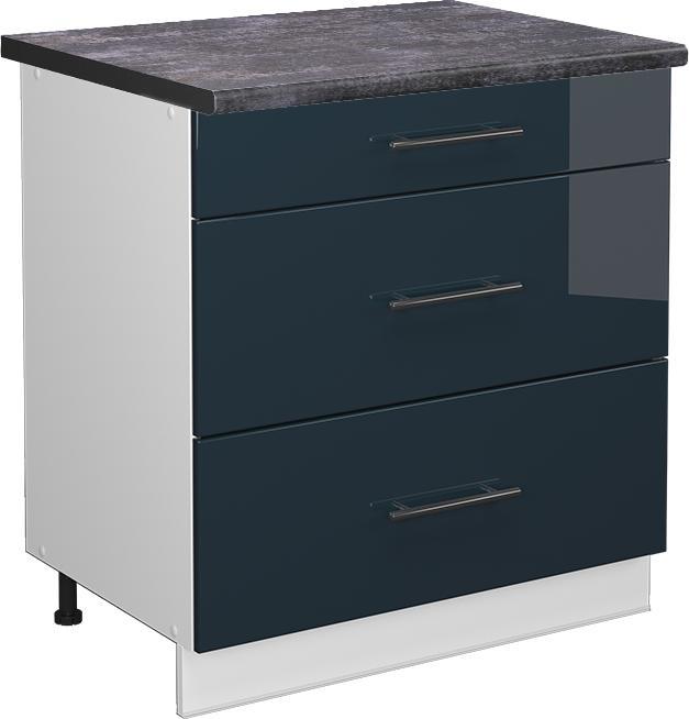 Anthrazit, Dunkelblau hochglanz, Weiss