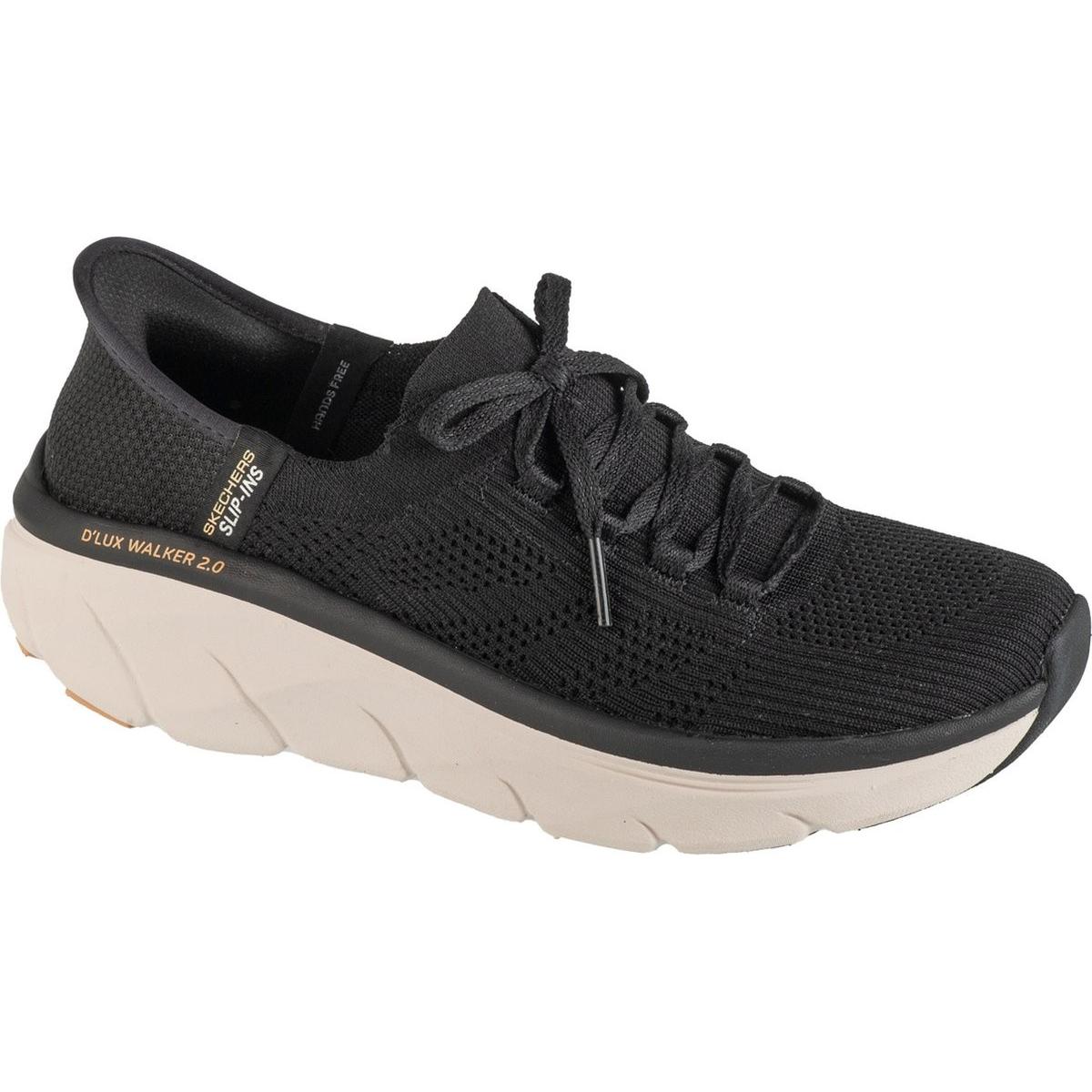 Skechers, Donne, Sneaker, Chaussures de Marche Dlux Walker 2.0 Thrill Movement, Nero, (36)