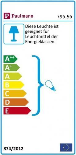 Etichetta energetica Paulmann Neordic Haldar (E14)