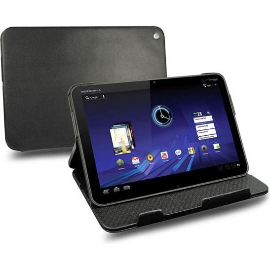 Noreve Lederschutzhülle horizontal (Motorola Xoom), Tablet Hülle, Schwarz