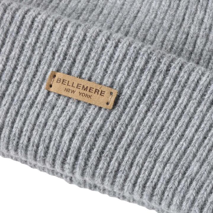 Image du produit Bellemere Headgear Ribbed Lambswool Beanie (Taille unique)