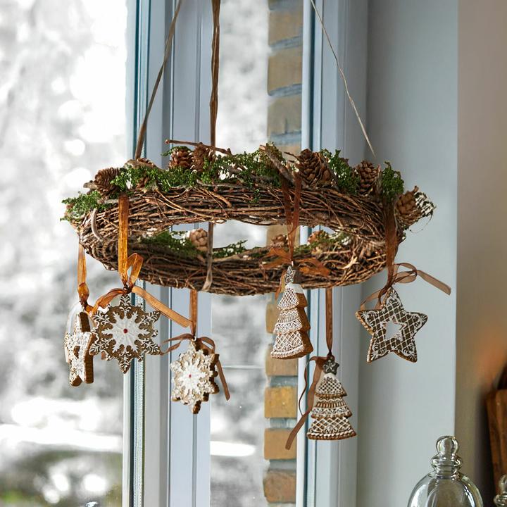 Image du produit Loberon Couronne Dangriga vert/brun (35 cm)