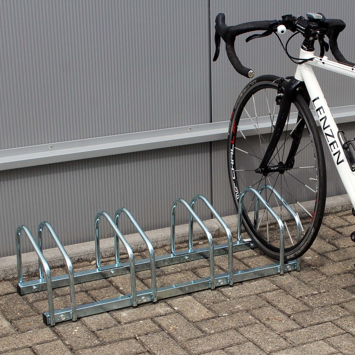 Produktbild Wiltec Fahrradständer 4 Fahrräder 95x33x27cm verzinkt Wandmontage Fahrrad