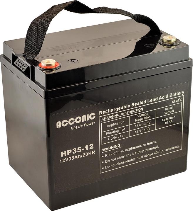 Produktbild Acconic HP35-12 Hi-Life Power AGM 12V 35Ah Bleiakku (12 V, 35 Ah)
