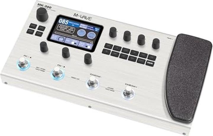 Produktbild M-Vave Multieffektprozessor für Gitarre und Bass mit 320 Effekten, 120 Verstärkern, Looper und Drumcomputer