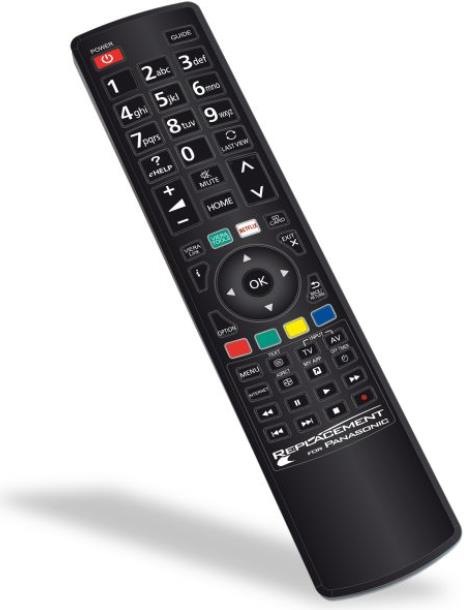 GBS Panasonic Ersatz Fernbedienung (Gerätespezifische Fernbedienung, Infrarot)