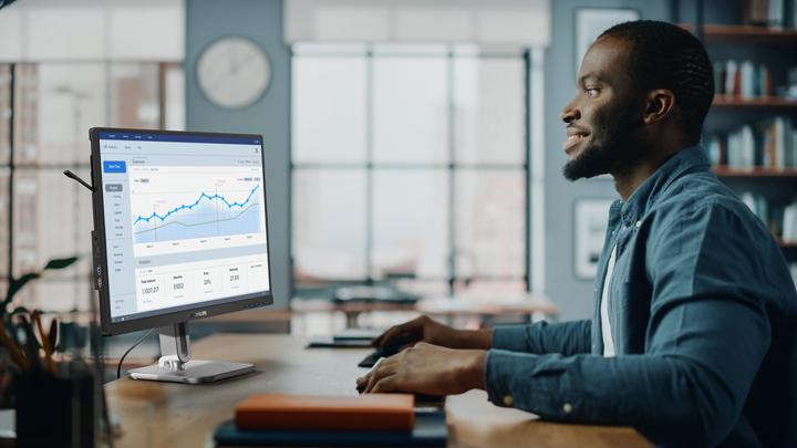 Produktbild Philips 24B2N4200/00 60,45cm 23,8Zoll 1920x1080 VGA HDMI DP USB (1920 x 1080 Pixel, 23.80")