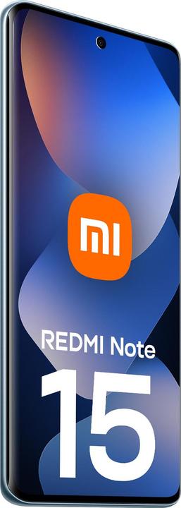 Actual product image Xiaomi Redmi Note 15 (128 GB, Glacier Blue, 6.77", Hybrid Dual SIM, 4G)