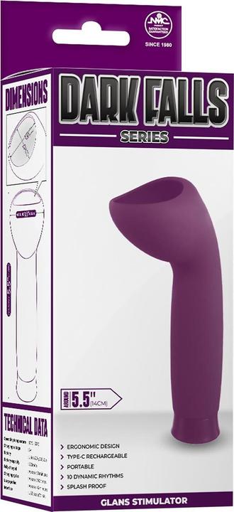 Produktbild NMC 5.5 inch rechargeable silicone 10 functions speed glans stimulator purple