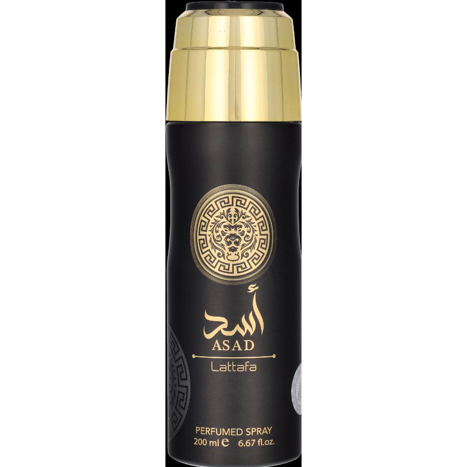 Lattafa Perfumes, Deo, Asad Lattafa Perfumed Spray 200ml 6.67 Fl Oz Body Deo Spray for Men (Spray, 200 ml)