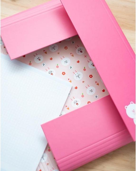 Actual product image Line Friends CONY Bunny A4 Document Folder (24 x 34 cm) (A4, 1x)
