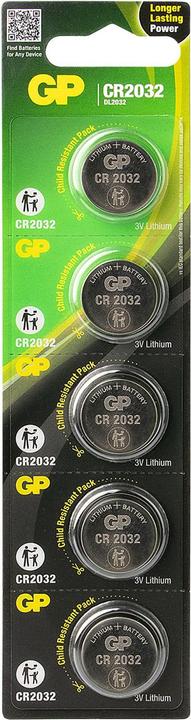 Produktbild GP Batteries CR2032 GP Lithium Knopfzelle 3V 5 Stück (5 Stk., CR2032, 220 mAh)