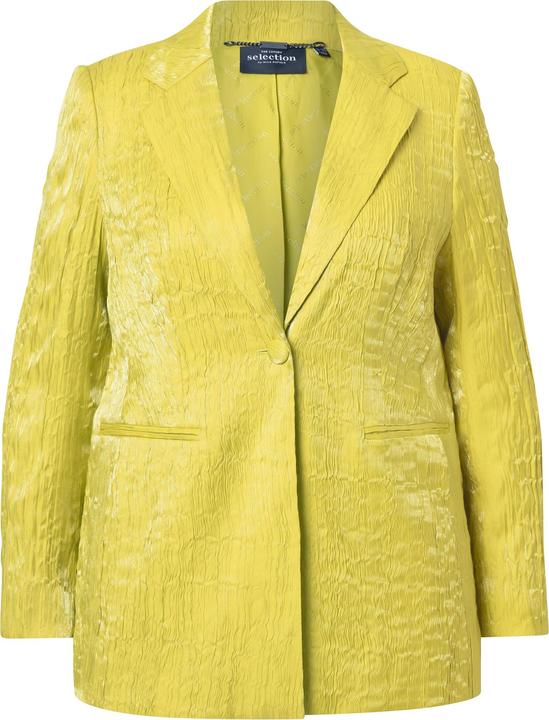 Image du produit Ulla Popken Blazer froissé, structure, col à revers, manches longues (44)