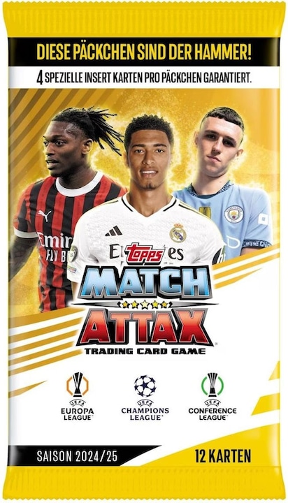 Topps Match Attax UEFA CL Booster 24/25 (Englisch, Booster Pack)