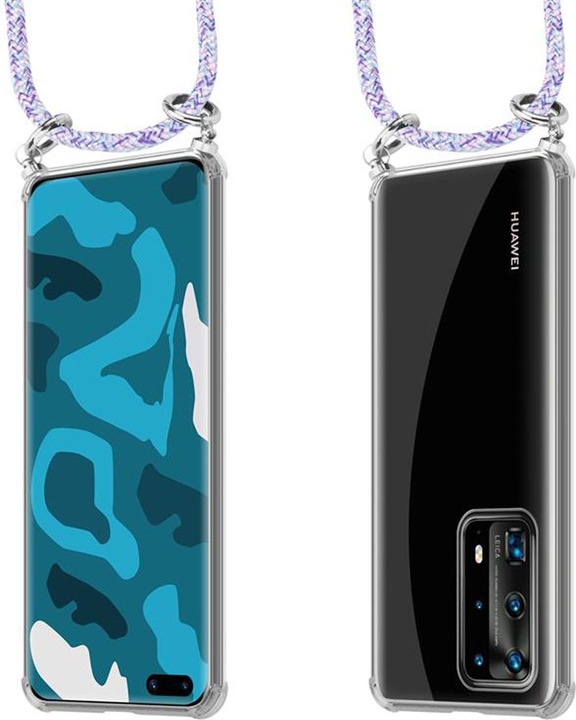 Produktbild Cadorabo TPU Handy Kette SILBER Cover