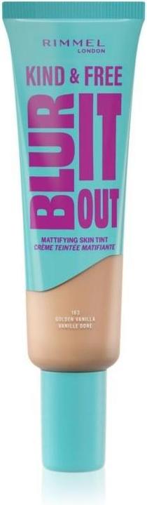 Actual product image Rimmel London Kind & Free Blur It Out Mattifying Skin Tint (163 Golden Vanilla)