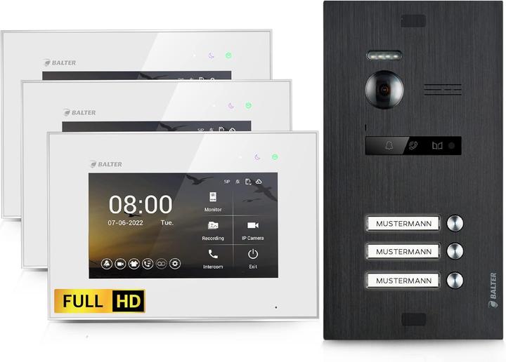 Produktbild Balter EVO-HD Video Türsprechanlage für 3-Familienhaus