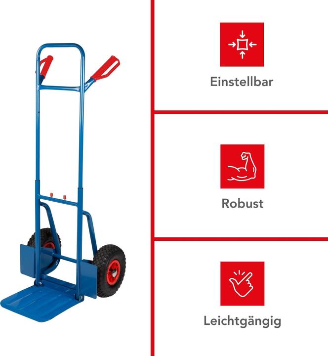 Produktbild Velleman Klappsackkarre Max. Tragkraft (150 kg)