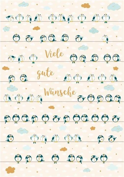 ABC Greeting card birth (1 pcs.)