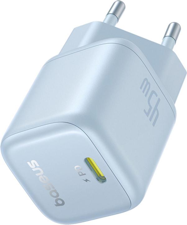 Productafbeelding Baseus - Wall Charger PicoGo (P10176800313-00) - GaN, Fast Charging, 45W, USB-C - Galaxy Blue (45 W)