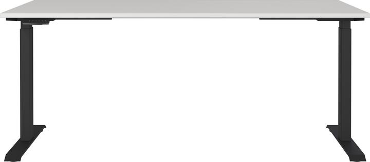 Actual product image Germania JET height-adjustable desk light grey rectangular, T-leg frame black 180.0 x 80 (180 x 80 x 72 cm)