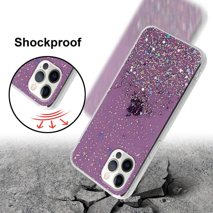 Actual product image Cadorabo TPU cover sparkling glitter (Apple iPhone 12 Pro Max)