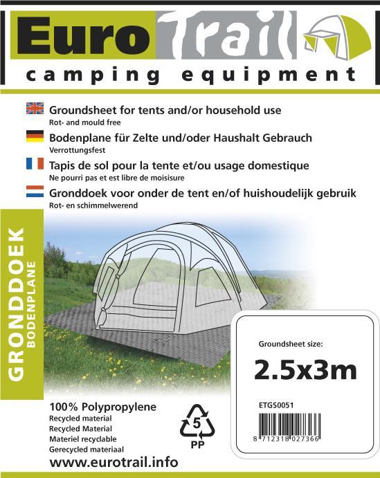 Produktbild Eurotrail Wasserdurchlässiger/atmungsaktiver ECO Zeltboden