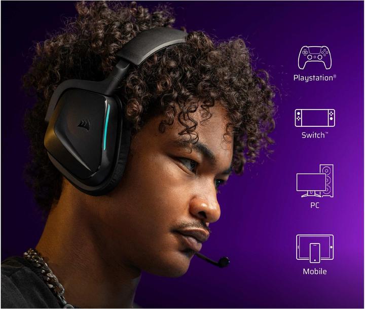Actual product image Corsair VOID MAX WIRELESS v2, Carbon – WW (Wireless)
