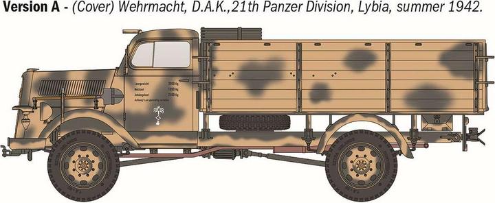 Productafbeelding Italeri 1:35 Sd.Kfz. 305 Opel Blitz Typ A 4x4