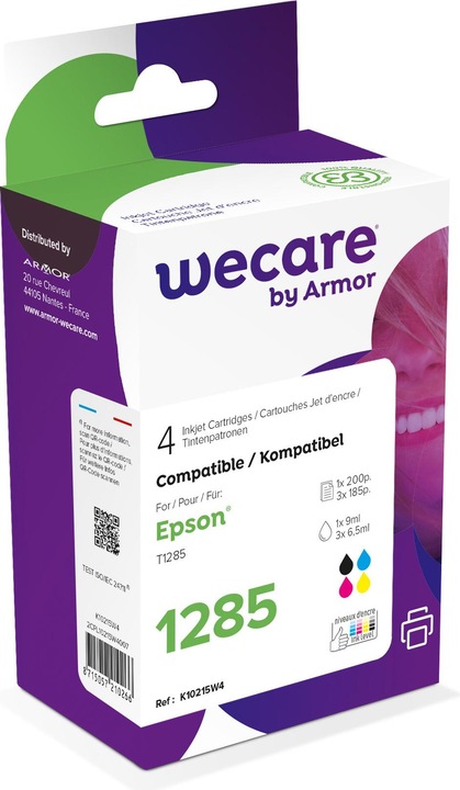 Produktbild Wecare Multipack new built CMYBK T128540WE zu Epson Stylus S22 9/3x6.5ml (CMYK)