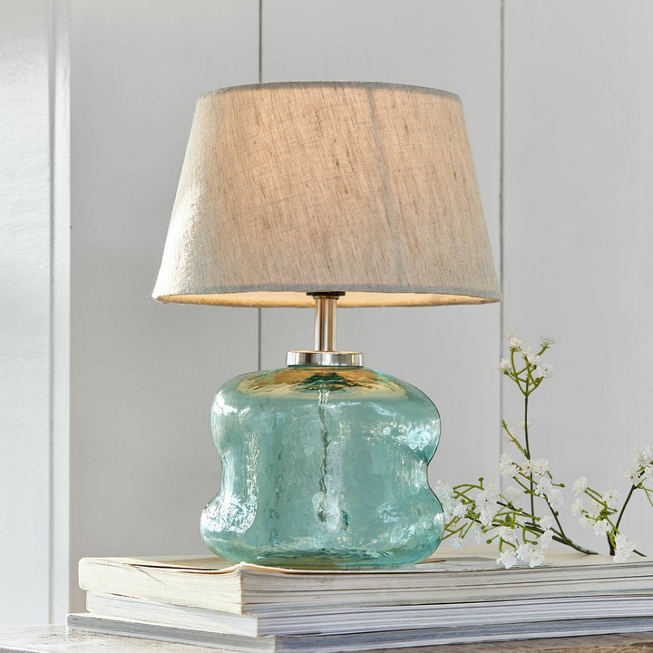 Image du produit Loberon Tischlampe Rufino blau/beige (E14)