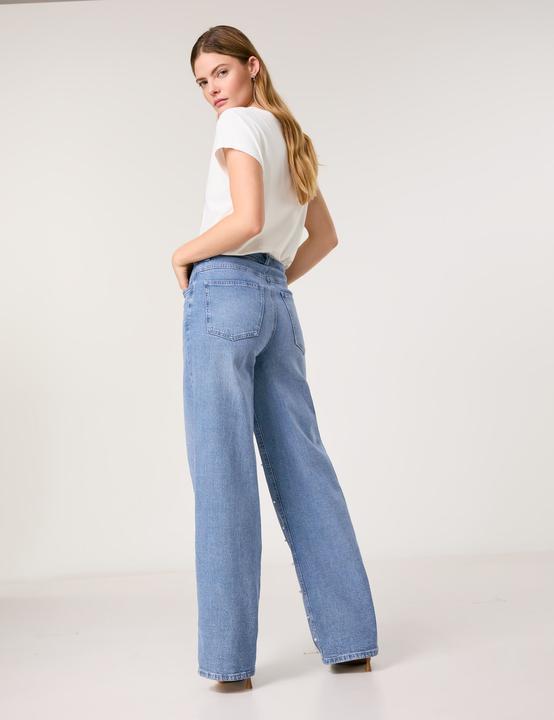 Produktbild Taifun Wide Leg Jeans mit Perlenzier Hose Jeans lang - 65082