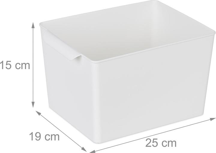 Actual product image Relaxdays Storage box (19 cm, 4x)