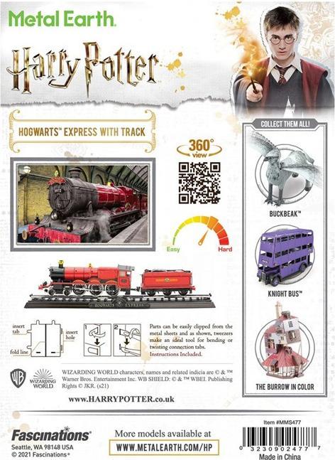 Actual product image Metal Earth Harry Potter Hogward's Express with track