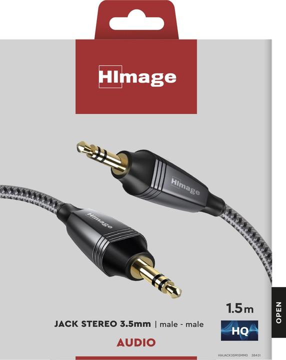 Produktbild SBS HIMAGE Klinkenverbindung 3,5 mm, 1,5m (1.50 m, AUX Kabel)