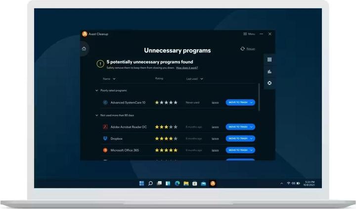 Actual product image Avast Cleanup Premium (10 User, 10 Devices/Users, 12 months)