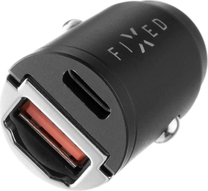 Actual product image Fixed USB-C/USB Car Charger 30W, Black