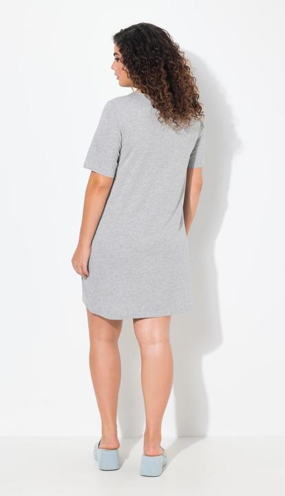 Produktbild Ulla Popken Jerseykleid, Zitronen, A-Linie, V-Ausschnitt, Halbarm (42, 44)