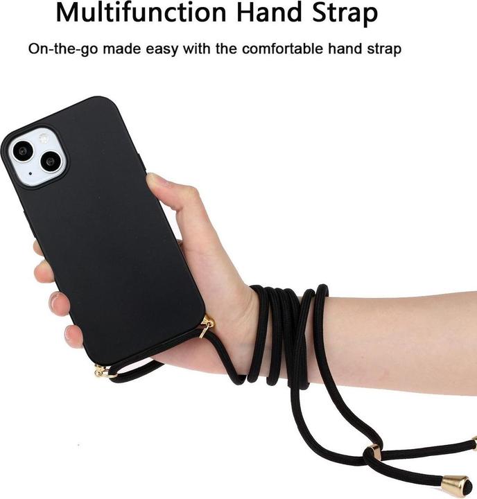 Produktbild König Design Handykette Hülle Handy Schutz für Apple iPhone 15 Case Cover Bumper Etuis Kette