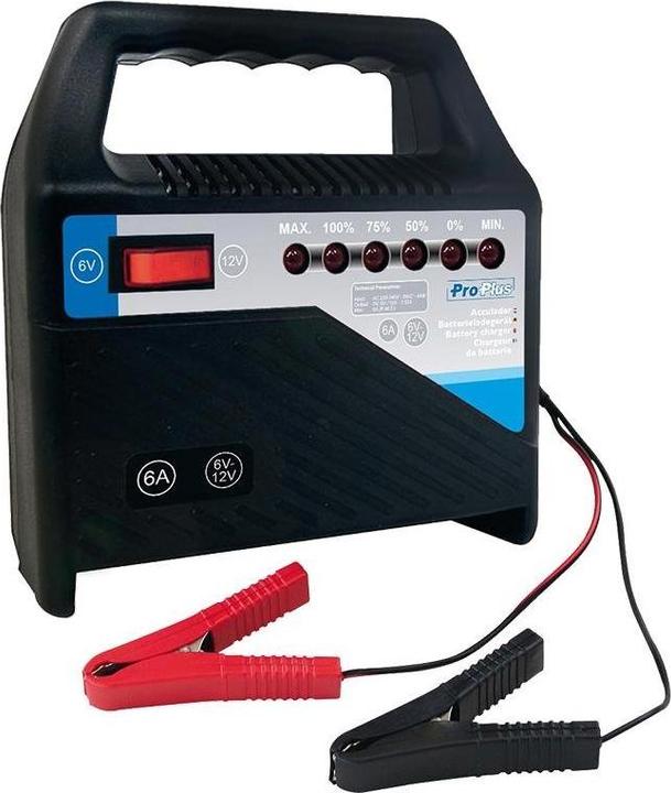 Produktbild ProPlus Batterieladegerät 6V/12V 6Amp. (12V, 6V, 6 A)